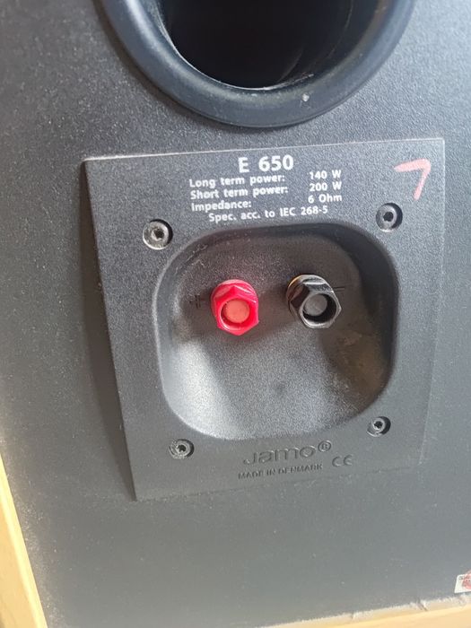 Kolumny głośniki Jamo e650 E 650 głośnikowe zestaw (amplituner denon Dra-375RD)