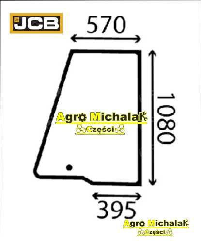 Szyba drzwi JCB 827/30465, Jcb  P12, JCB 3CX , SUPER , 4CX, SUPER