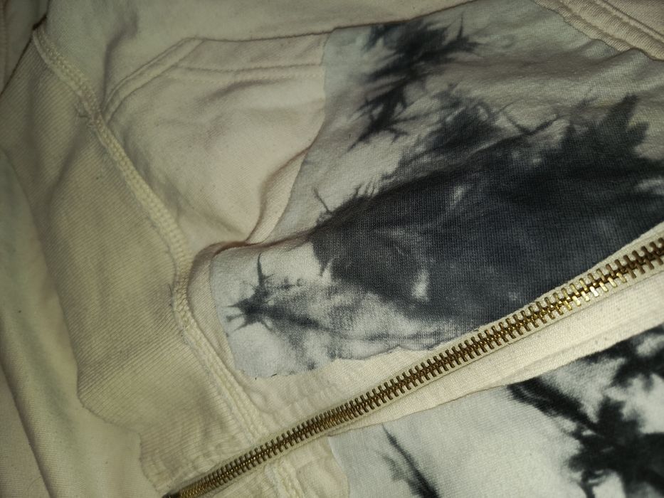 Orzeł eagle rap hiphop hoodie ZIP duża kremowa 90s trap