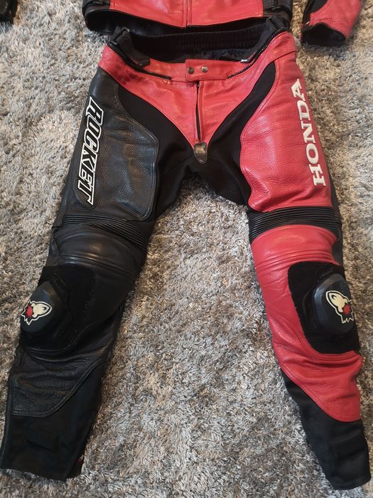 Honda, kombinezon motocyklowy dwuczęściowy, skórzany