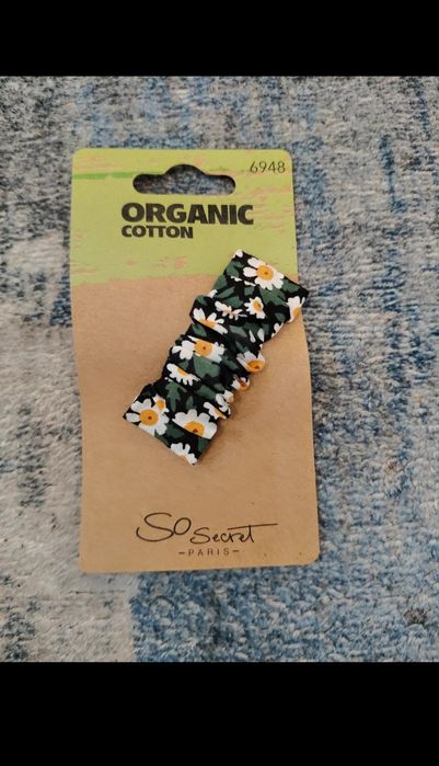 Spinka do włosów z bawełny