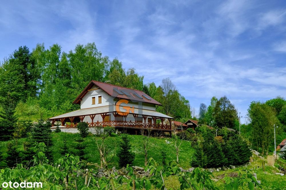 Nowy nietuzinkowy dom o pow. 150m2 ze stawem. Działka o pow. 1ha