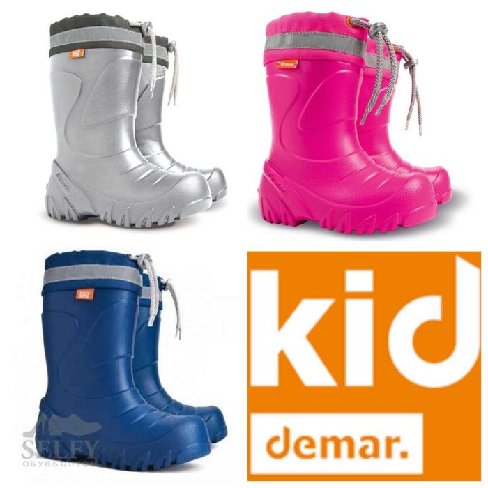 Сапоги из EVA 22-37р. Съемн.носок 100% овчина. Demar Mammut Маммут