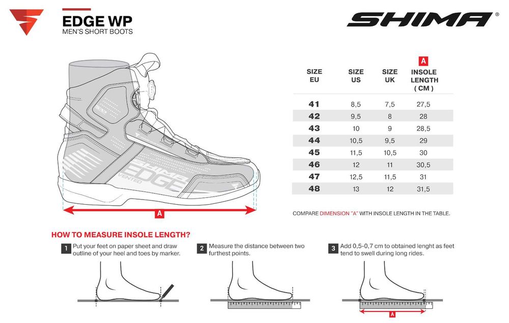 Мотоботи (моточеревики) SHIMA EDGE WP MEN BLACK
