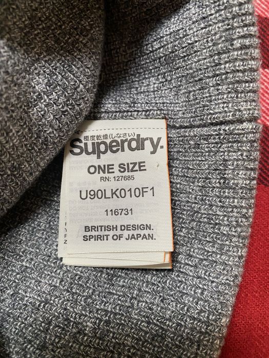 Czapka szara Superdry