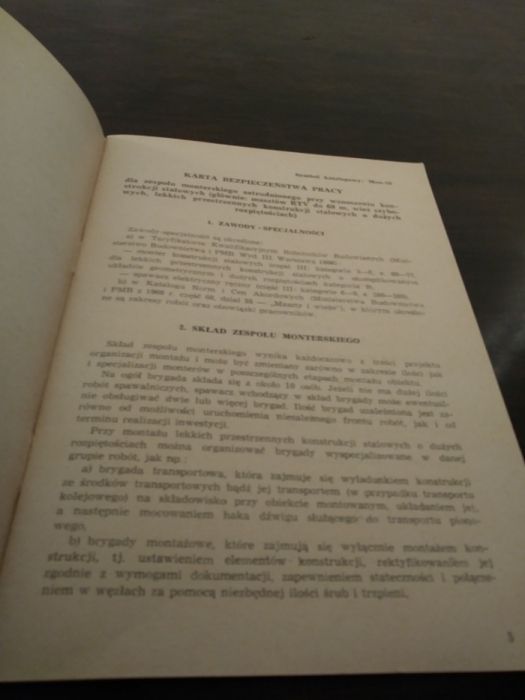 Karta bezpieczeństwa pracy