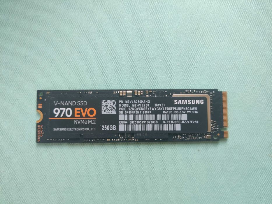SSD накопичувач Samsung 970 EVO M2 250Гб