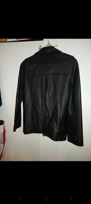 Casaco de pele/cabedal preto - 36 - Francês