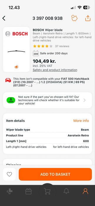 Wycieraczki Bosch AEROtwin AR500U i AR600U