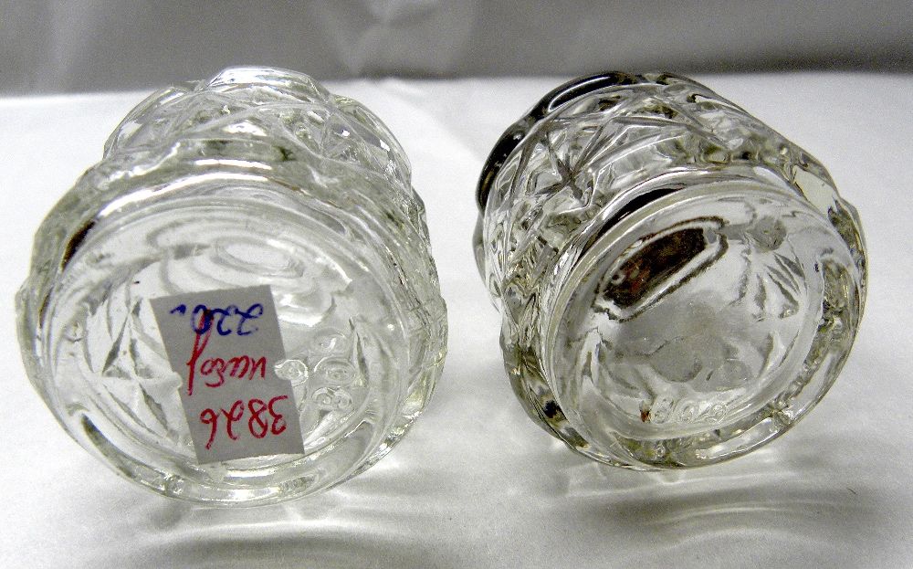 подарок набор стекло соль перец горчица винтаж