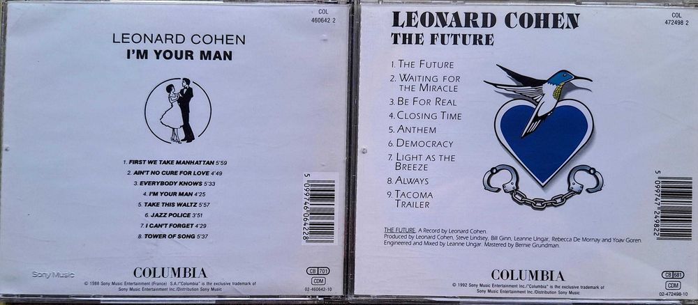 Pack de 2 CDs Leonard Cohen64861518026114121