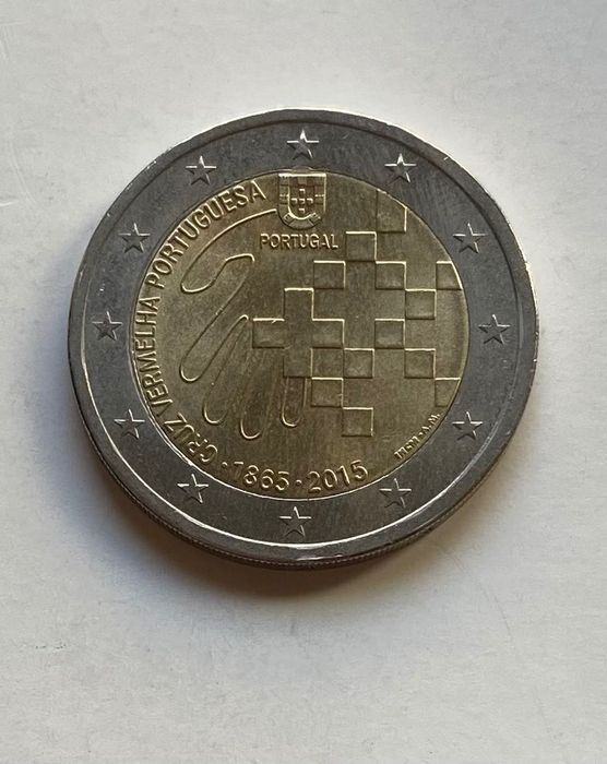Moeda 2€ Portugal 2015 Aniversário da Cruz Vermelha Portuguesa