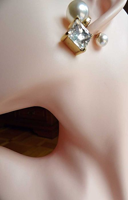 Dior kolczyki perła i kryształ