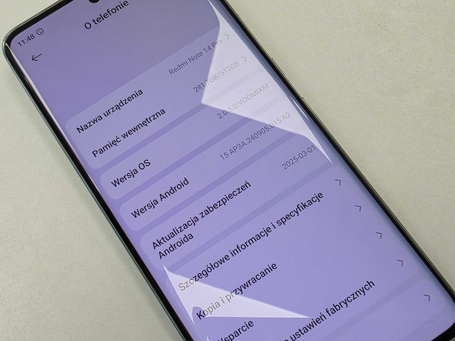 Xiaomi Redmi Note 14 PRO 5G Dual SIM/ 12GB/ 512GB/ Green/ Grade A-/ + ładowarka/ dystrybucja AZJA
