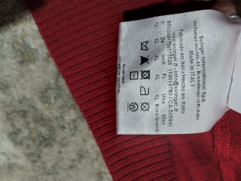 Sweter oryginalny Versace jeans welna