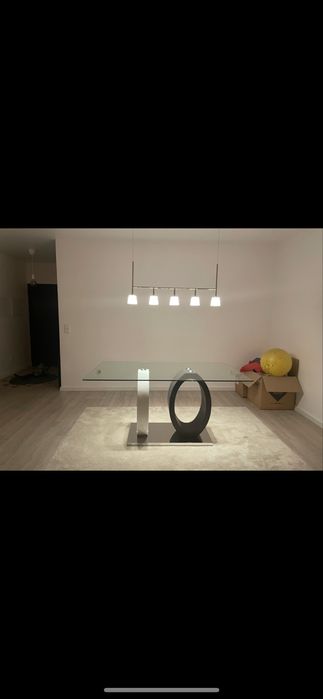 Mesa de vidro 120 cm