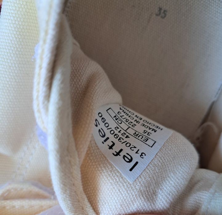 Tenis lonas unisexo amarelos lefties