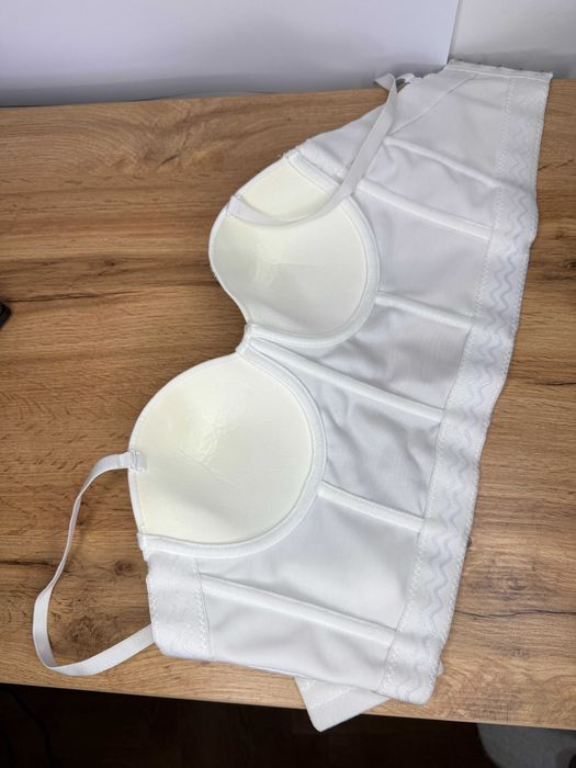 Вечірній жіночий корсет білий корсет для жінки с,м розміру