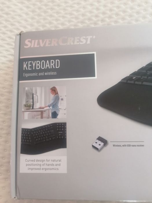 Klawiatura ergonomiczna i bezprzewodowa