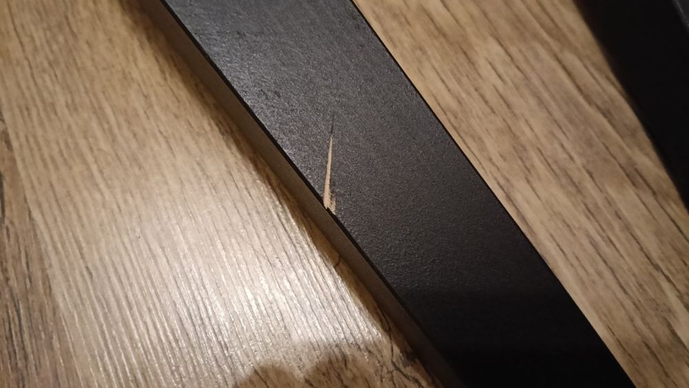 drewniane czarne nogi do mebli 25 cm
