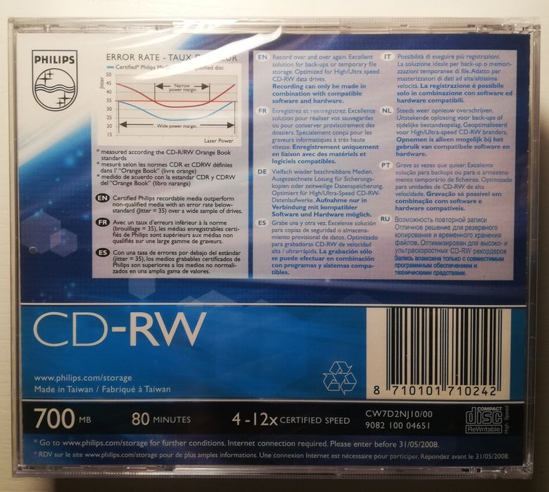 Cds32 PHILIPS rw 700mb