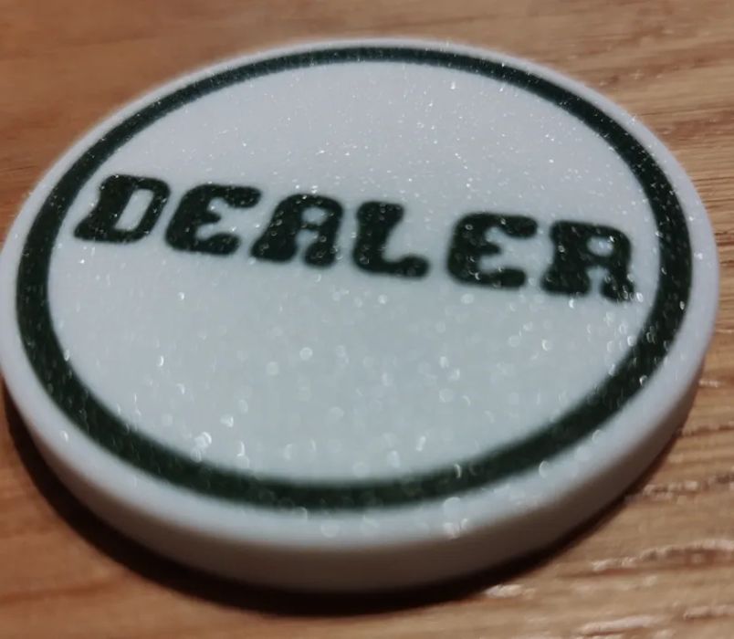 Botão de Dealer para Poker