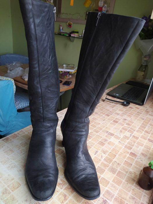 Женские сапоги кожа осень весна размер 40