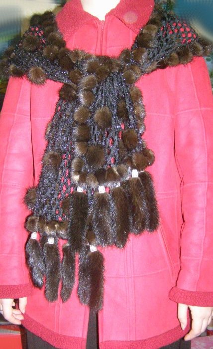 Шарф меховой норка