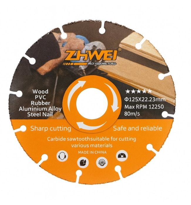 Диск алмазный отрезной ( керамика,дерево,метал ) универсальный  125 мм