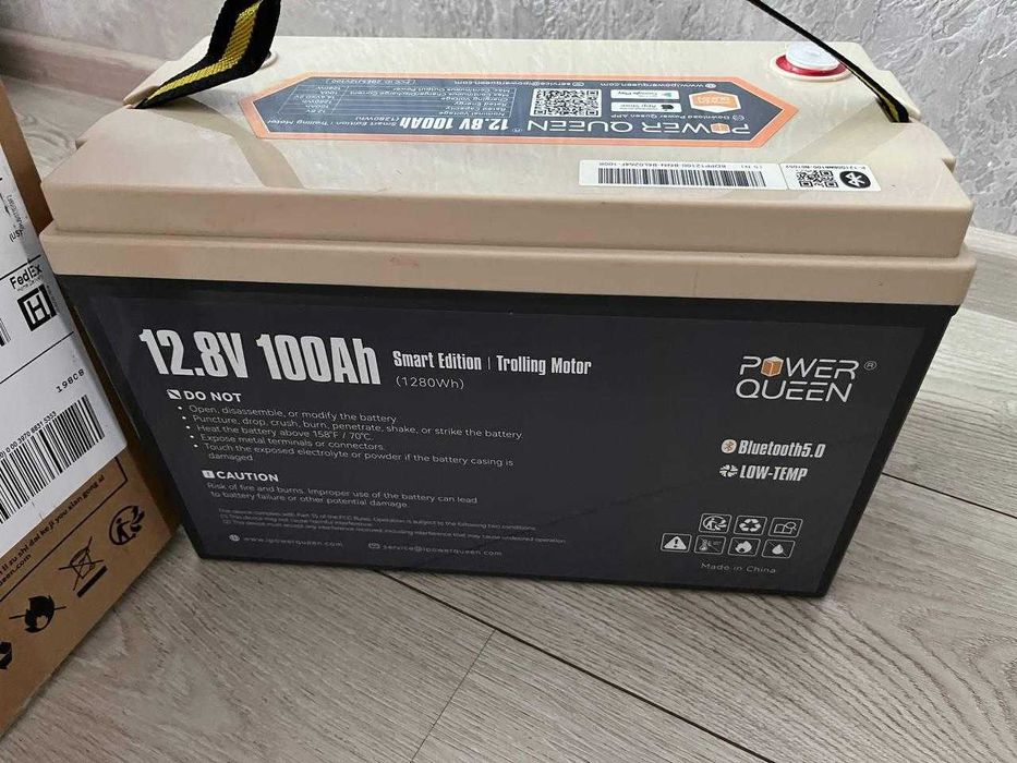 Акумулятор LiFePO4 12V 100Ah Power Queen Smart Bluetooth LOW-TEMP