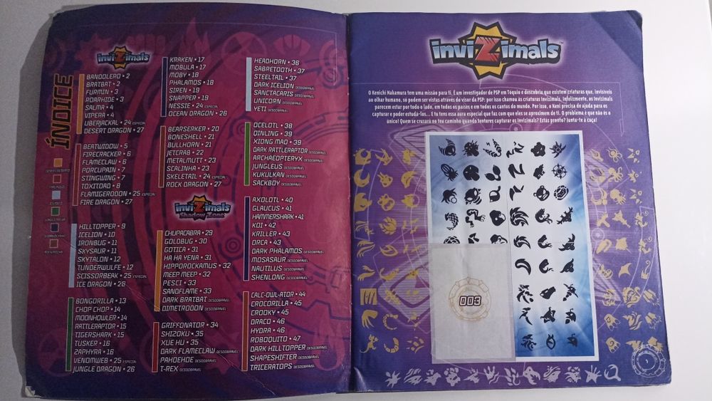Caderneta Coleção Invizimals