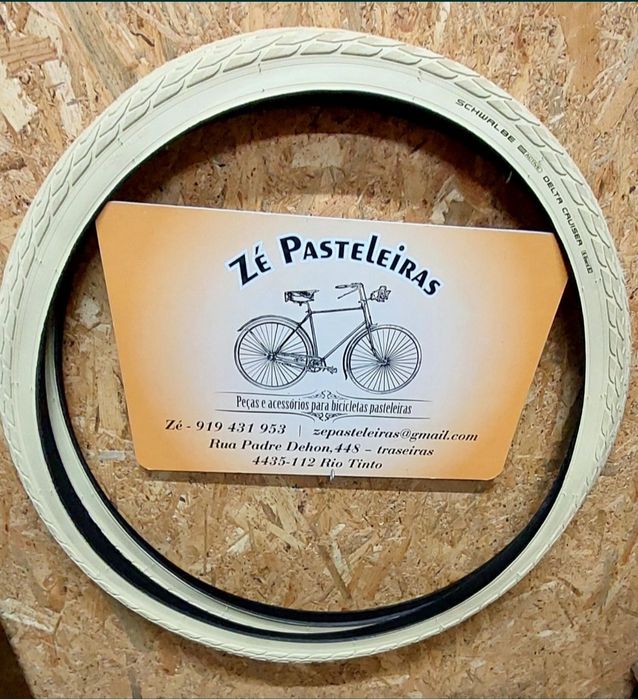 pneus bicicleta pasteleira /janete/clássica/bicolor/pretos/vermelho
