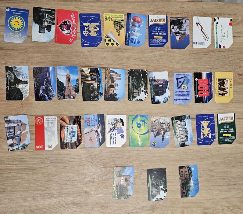 Karty telefoniczne kolekcja 93 sztuki.