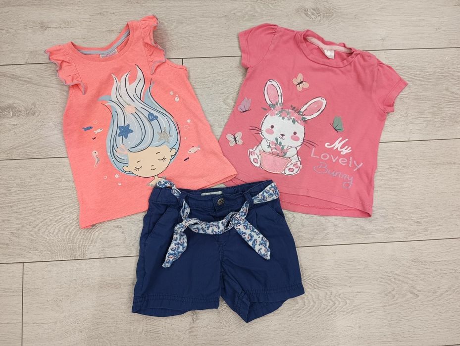 37 sztuk! Zestaw dla dziewczynki rozmiar 92