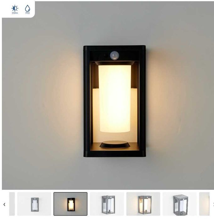 Luminária Solar c/ Bateria - p/ parede ou pavimento NOVA (temos 6)