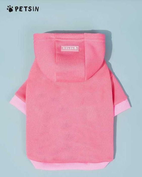 Roupa / Casaco com gorro para Cão em Rosa - NOVO - PETSIN