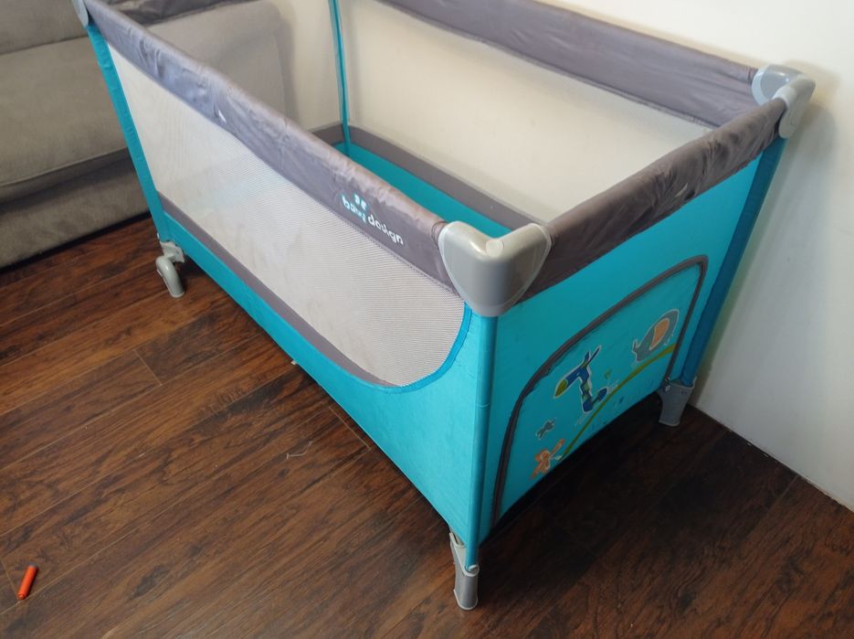 Łóżeczko turystyczne baby design 120x60 z materazem