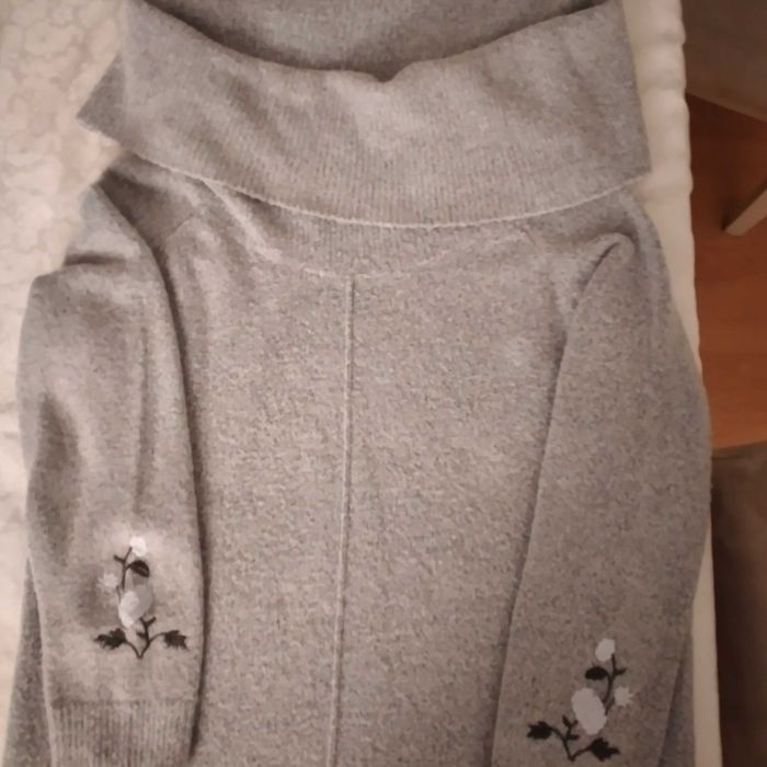 Sukienka Dam Elegancki sweter Blezer kardigan narzutka ciepły duży 44