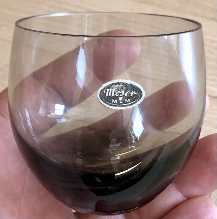 Szkło Moser kieliszki Rudolf Eschler Moser Culbuto