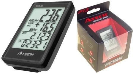 Bezprzewodowy licznik rowerowy firmy Atech model BS13-BV-EL