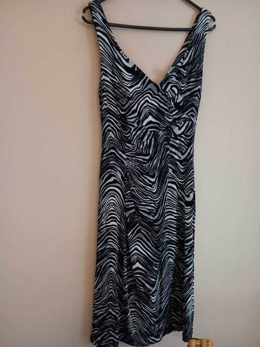 Vestido animal print (zebra) Mango