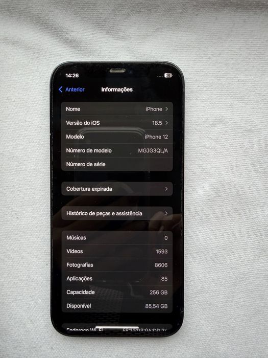 Iphone 12 256g Preto | Desbloqueado | Com caixa | Ler descrição