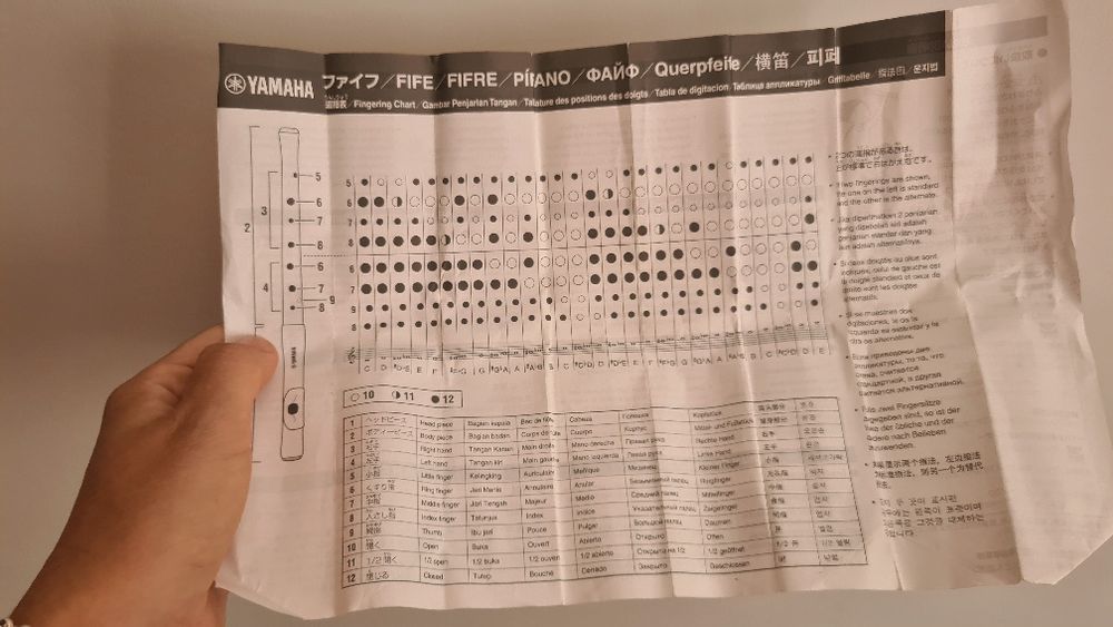 Pífano Yamaha YRF-21, novo, nunca usado