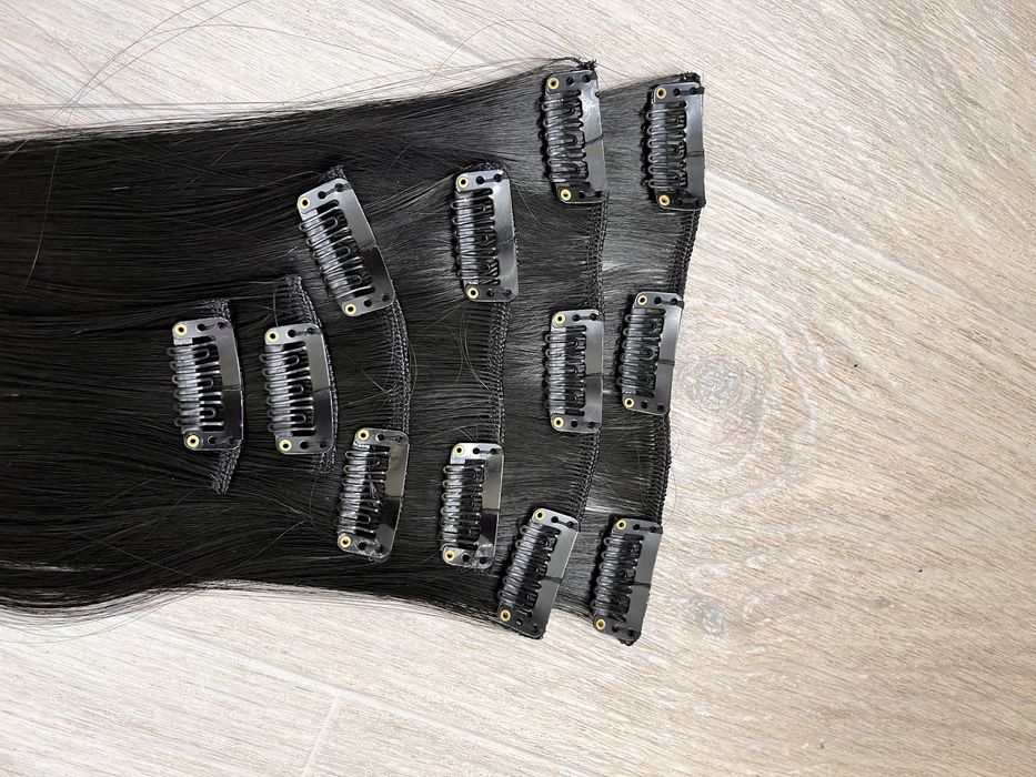 Волосы для самостоятельного наращивания на заколках Тресы