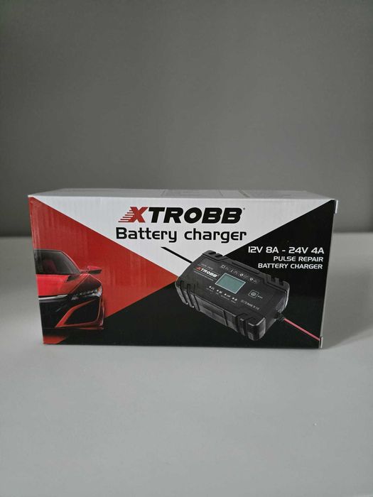 Prostownik Automatyczny z Funkcją Naprawy Ładowarka Akumulatora LCD