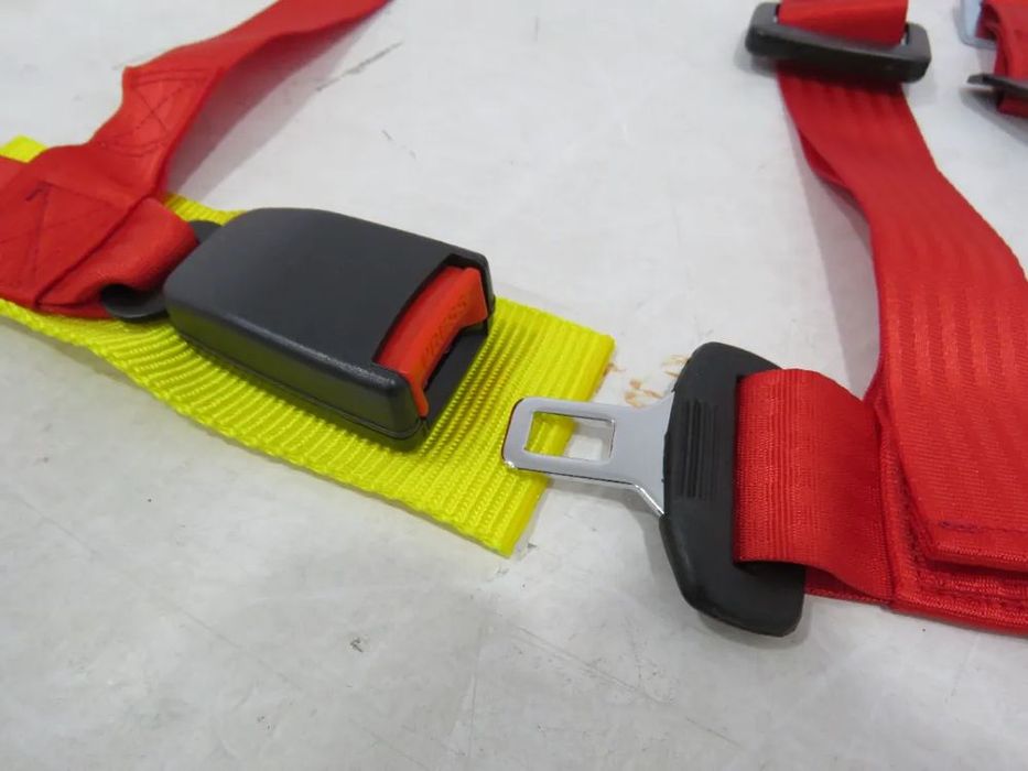 Cinto Segurança OMP Vermelho 4 pontos