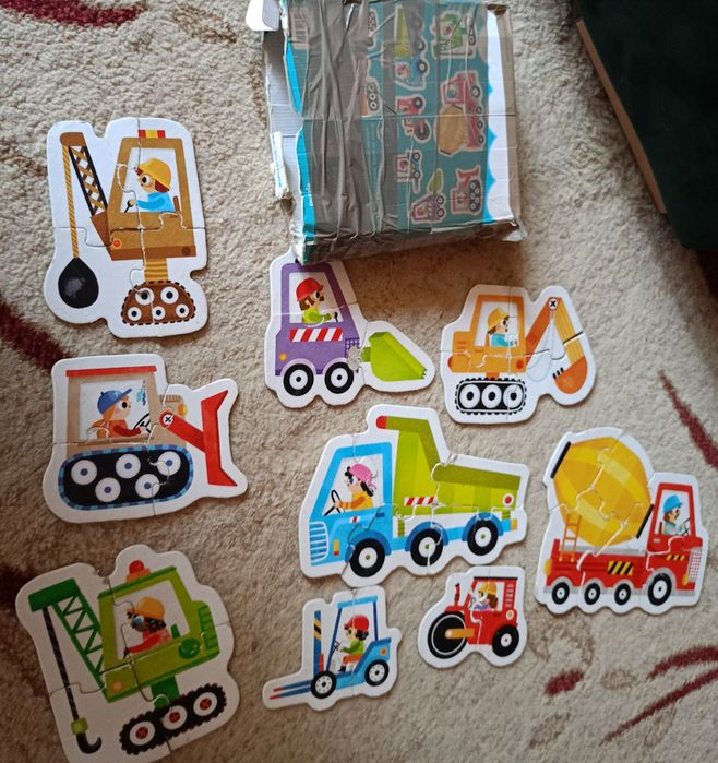 Puzzle czu czu maszyny budowlane