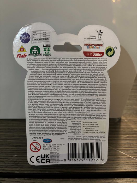 Boneco Articulado "Pato Donald" Disney Júnior - Novo, Selado