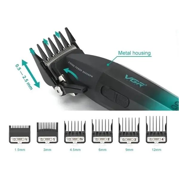 Оригінальна машинка для стрижки VGR Professional Turbo V-003