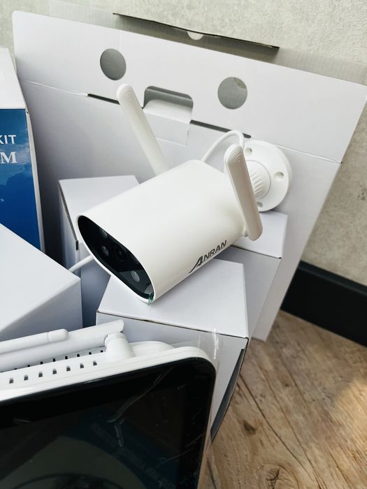 Комплект Wi-fi відеоналяду ЗМР Anran,4 камери,13 дюймів,Жорсткий диск